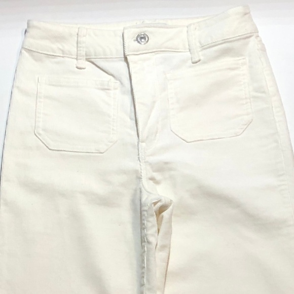 Creme corduroy flares pants - Picture 1 of 5